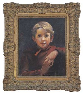 -Cummings as a child by Charles Sydney Hopkinson